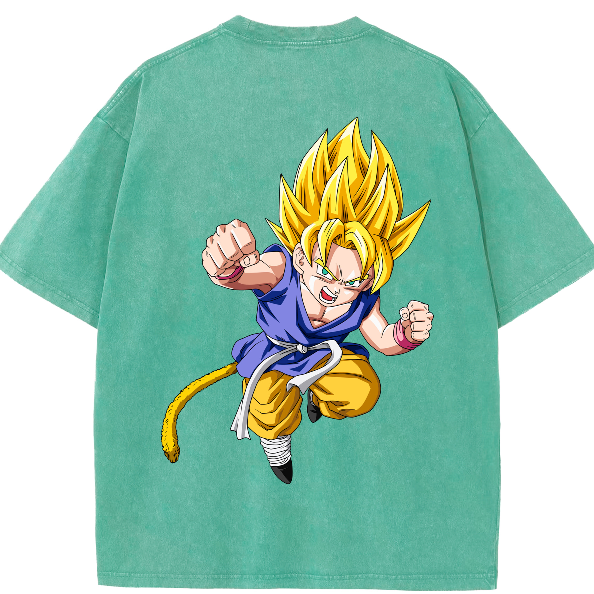 （画像用） ドラゴンボール ベジット DRAGON BALL Vegetto 綿100% ヴィンテージ風 半袖Tシャツ（背面プリント）